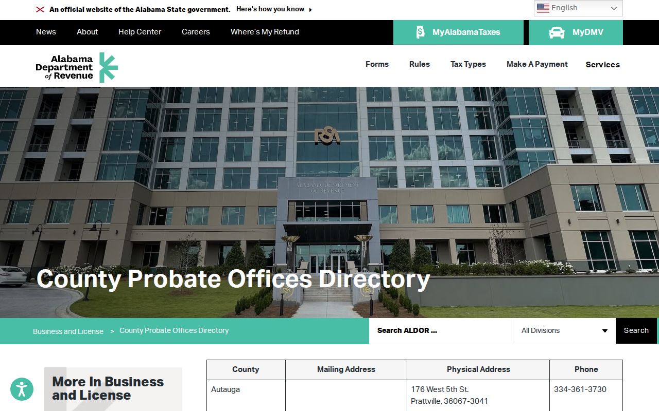 Macon County Circuit Clerk records compared with Alabama Probate Office services