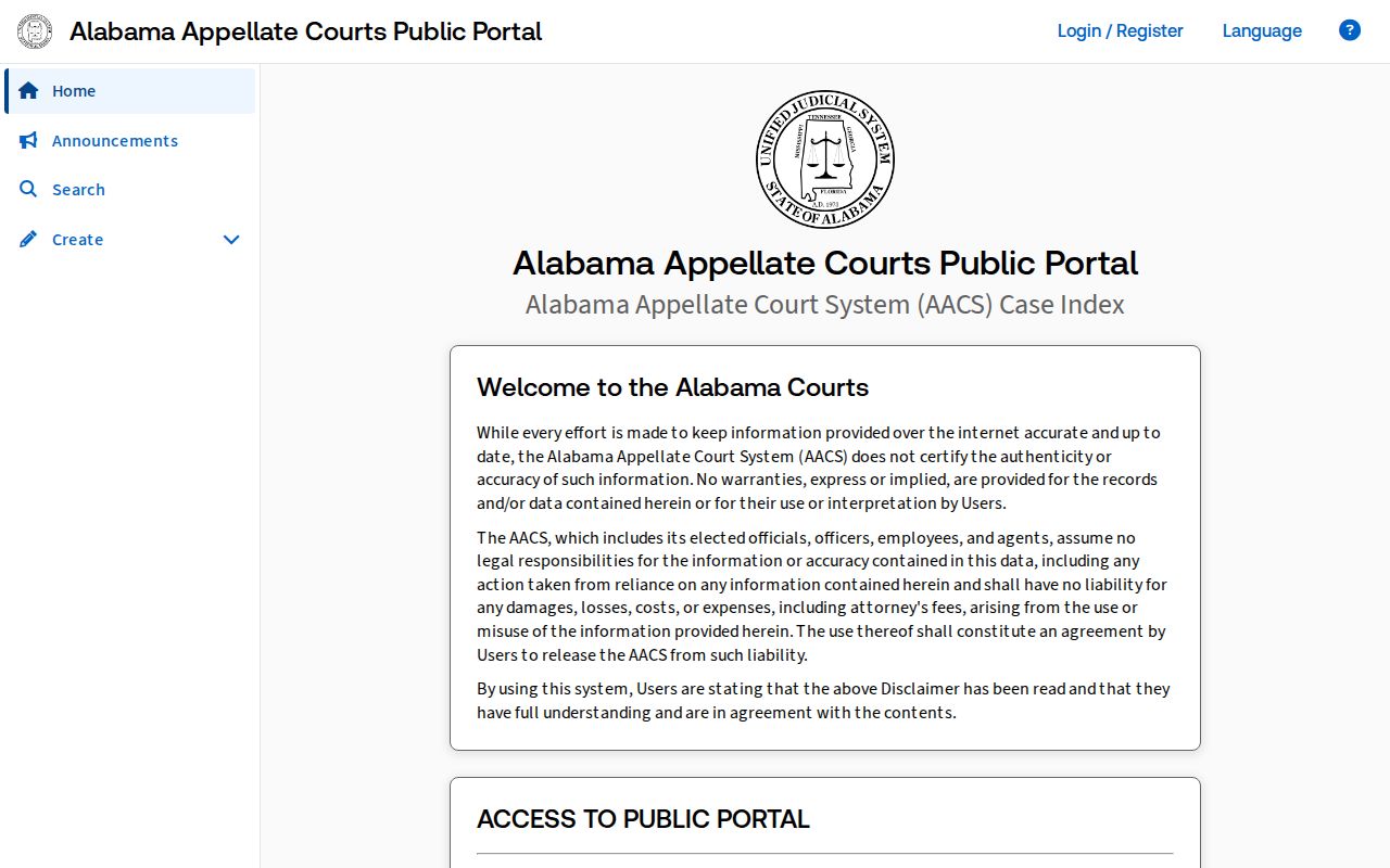 Macon County court dockets Alabama appellate portal